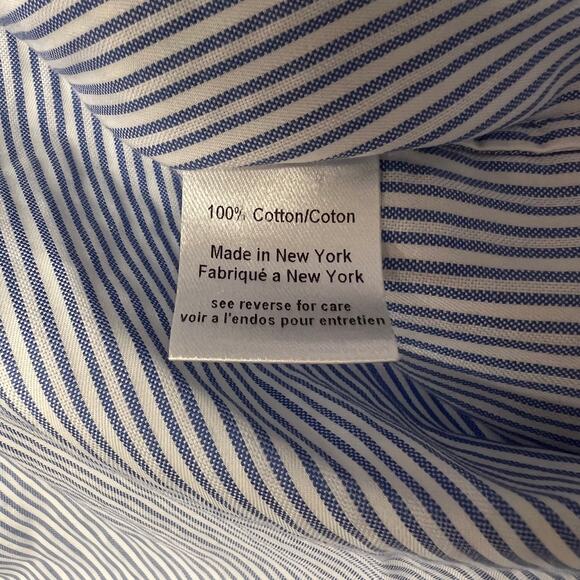 Caroline Constas Blue Stripe Off-Shoulder Top Size Small - Picture 4 of 7